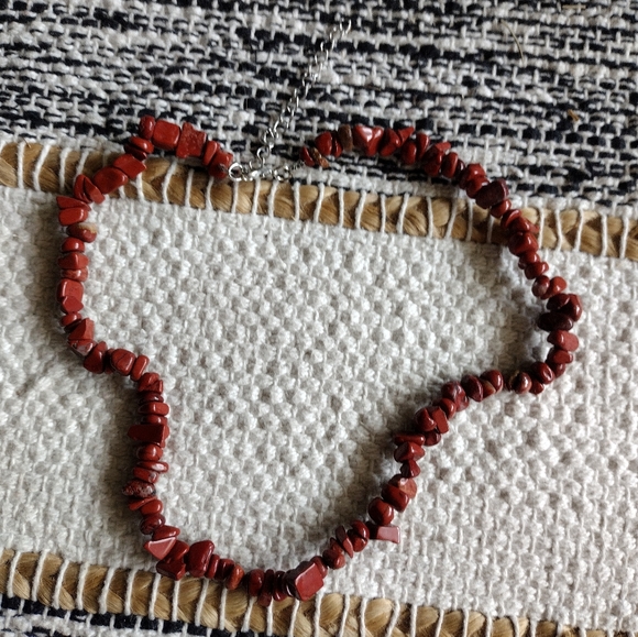 Beautiful Red Coral Handmade Necklace Choker - Picture 4 of 4